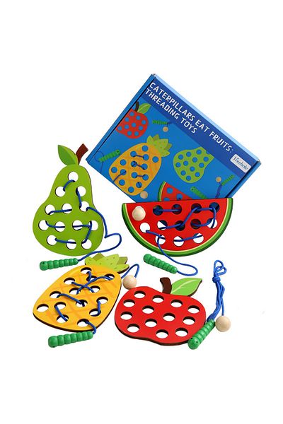 Choice Caterpillars Eat Fruits Threading Toys Fine Motor Training
