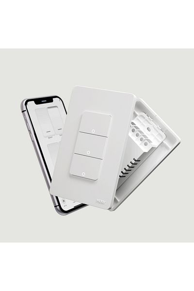 MOES 3 Gang Tuya Wi-fi Smart Light Switch Us Single Pole Push Button Wall Switch Work With Alexa Goo