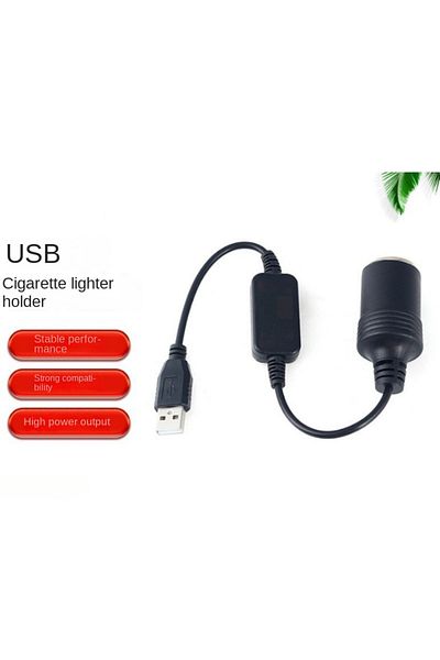 Choice 1 قطعة 5 فولت 2A USB إلى 12 فولت ولاعة السجائر المقبس USB ذكر إلى أنثى ولاعة السجائر محول تحويل...