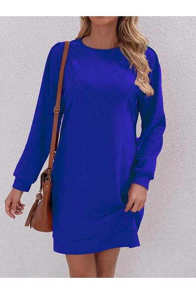 Kokosh moda Rochie de damă cu mânecă lungă, cu decolteu, cu două fire
