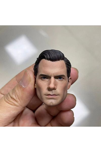 Choice 1/6 Super Hero Henry Cavill Head Sculpt PVC Male Soldier Head Carving Model Fit 12'' Action Figur...