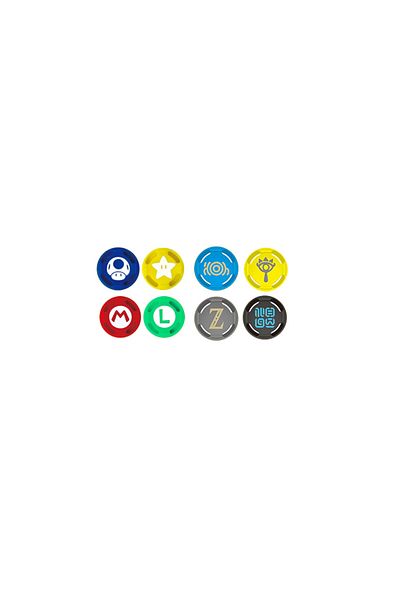 Choice 8pcs Soft Silicone Cute Cartoon Thumb Stick Grips Cap For Switch Oled Joy Con Controller NS Lite ...
