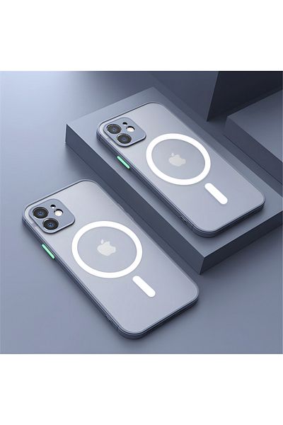 Choice For Iphone 14 Grey Luxury Matte For Magsafe Case For Apple Iphone 15 14 13 12 11 Pro Max Plus Magnet