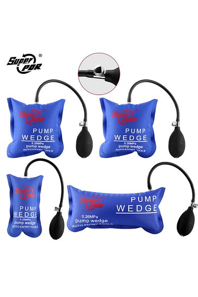 Choice 4pc S-m-m-l Air Pump Wedges Inflatable Airbag For Door Windows Car Powerful Installation Alignment R