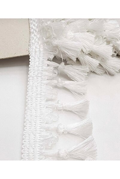 Karadeniztırmarket Beyaz Püskül Saçak 5 Metre