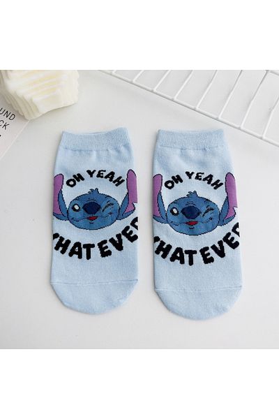 Choice Sdzqianlan-sock Disney Anime Lilo & Stitch Short Socks Cartoon Stitch Cute Cotton Socks Summer Socks