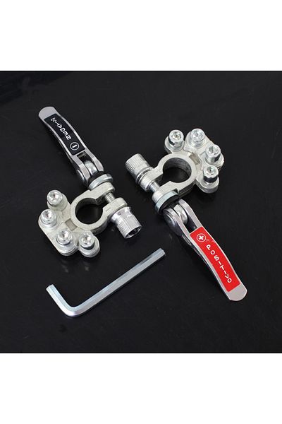 Choice 1 Pair 12V 24V Car Battery Terminals Top Post Wire Cable Clamp Quick Release Terminal Connectors ...