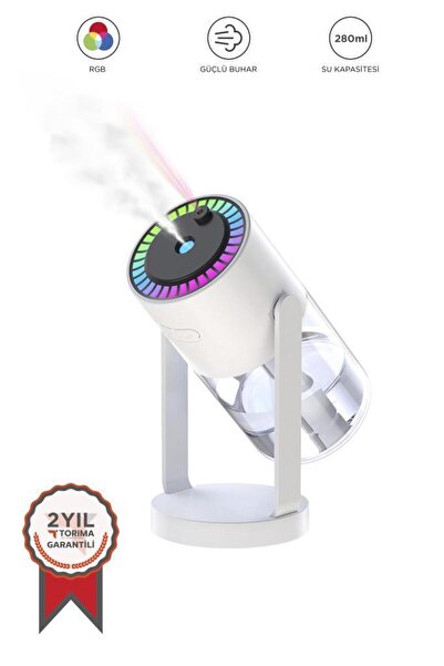 Torima Hava Nemlendiricisi Buhar Makinesi Işıklı Yıldız Projektör Humidifier CL28 Beyaz