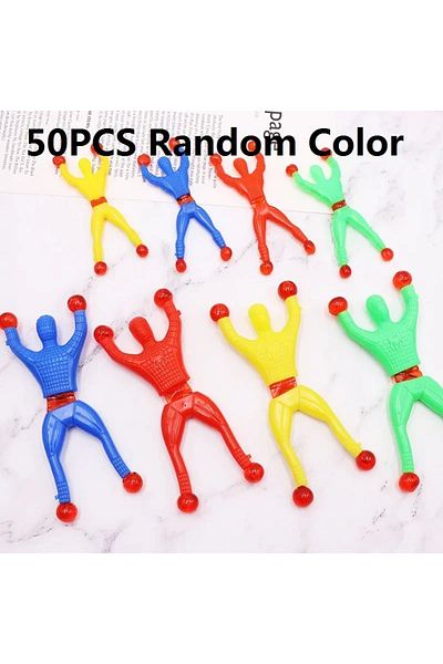 Choice3 9X3.5cm 50PCS 5-50 Pcs/set 9cm Sticky Toy Window Men With Sticky Hand 3 Toys Color And Years Over Pl