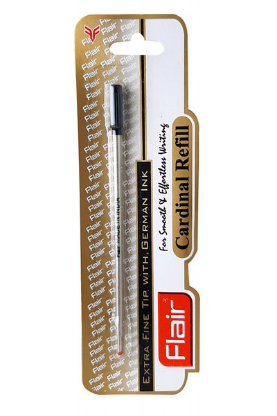 Flair Cardinal Refill Set of 10 Pcs,Black