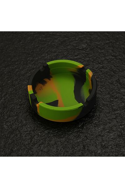 Choice Light Green Portable Fluorescent Luminous Ashtray Anti-scalding Cigarette Holder Eco-friendly Soft R