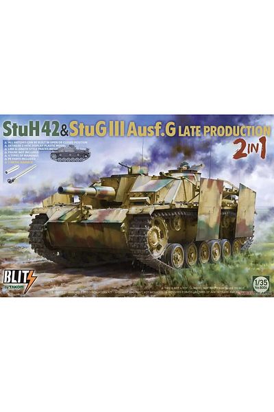 Choice Takom 8006 1/35 مقياس StuH42 & StuG.III Ausf.G الإنتاج المتأخر 2 في 1 أطقم منمذجة