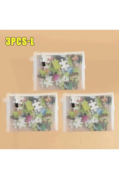 Choice 3pcs L 1-3pcs Storage Bag Mesh Zippertoy Building Block Puzzle Sub-package Children Particle Zipper