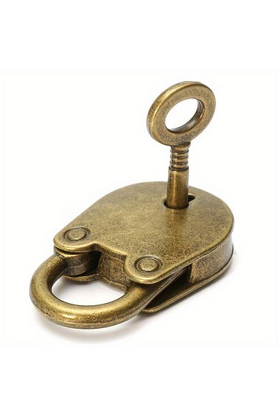 Choice Gold Unlock The Charm Of The Past With This Mini Old Vintage Metal Lock And Key Padlock