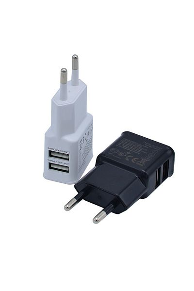 Choice EU Plug 5V Dual USB Universal Mobile Phone Chargers Travel Power Charger Adapter Plug for For iPh...