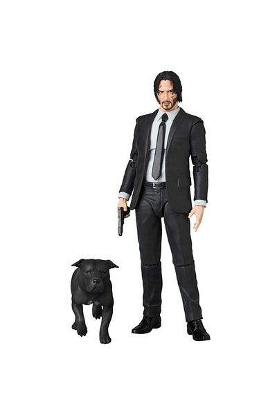 Choice With Retail Box Mafex 085 John Wick With Dogs Pvc Collectible Joints Moveable Action Figure Toy