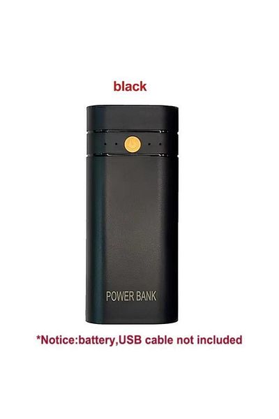 Choice Black 5v 2a 6000mah 2x 18650 Usb Type-c Battery Charger Case Diy Power Bank Box For Phone Electronic