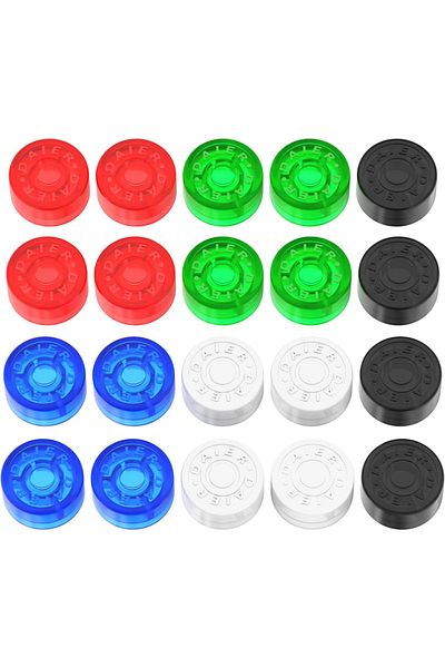 DAIERBUMP Mix Color Daierbum 20pcs Footswitch Topper Guitar Pedal Topper Multi Color Pedal Button Caps Guitar
