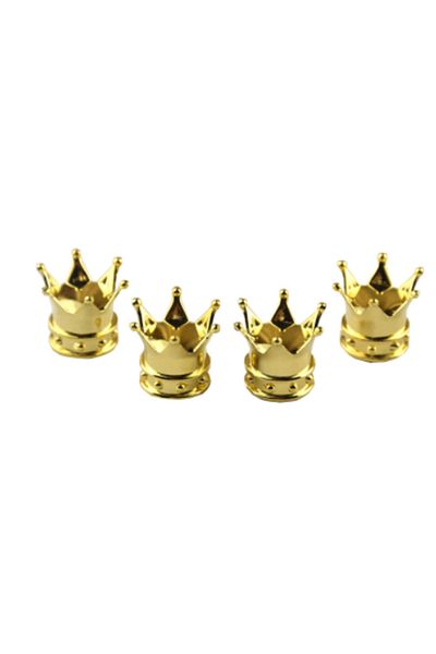Choice 4 Pcs Crown Tire Valve Cap Car Wheel Air Valve Dustproof Caps Motorcycle Tyre Valve Dust Covers C...
