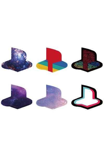 Choice 6 Pcs Data Frog Custom Vinyl Decal Skins For Ps5 Console Logo Underlay Sticker For Ps5 Console Disc