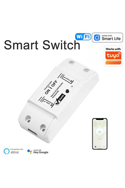 Choice Used Globally 110v 1-gang Tuya Wifi Smart Switch Wireless Remote Switch Breaker Domotic Led Light Co