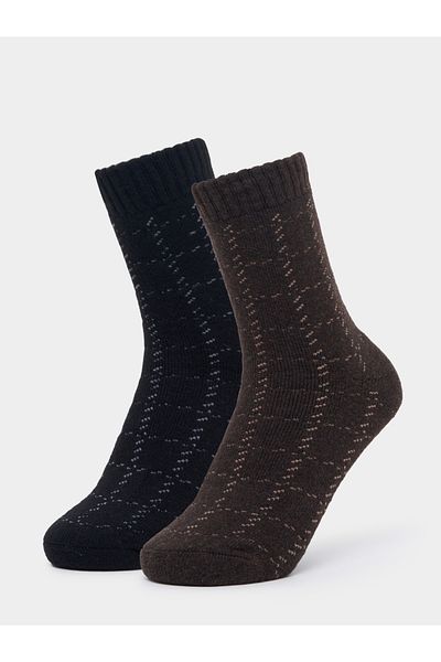 Styli Set of 2 - Plaid Crew Socks