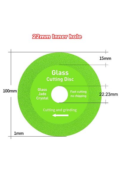 JUSTINLAU 100x22.23mm Φ100/115/125x22.23mm Glass Cutting Disc Diamond Marble Saw Blade Ceramic Tile Jade Speci