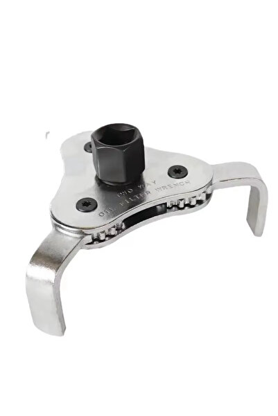 Choice مفتاح فلتر زيت عالمي قابل للتعديل باللون الفضي، مناسب للفلاتر من 2-1/2...