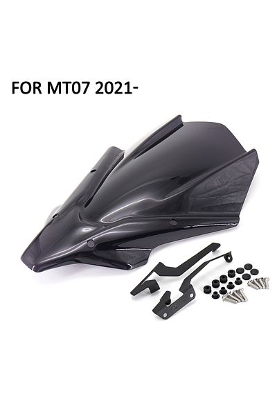 Otilli Smoke Black New 2021- Motorcycle Windshield Windscreen Front Screen For Yamaha Mt-07 Mt 07 Mt07 Mt07