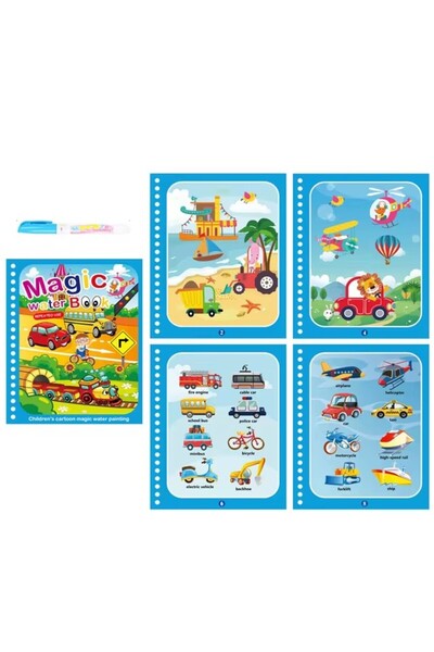 Choice كتاب تلوين قابل لإعادة الاستخدام من Traffic 1 Book + 1 Pen، كتاب تلوين...