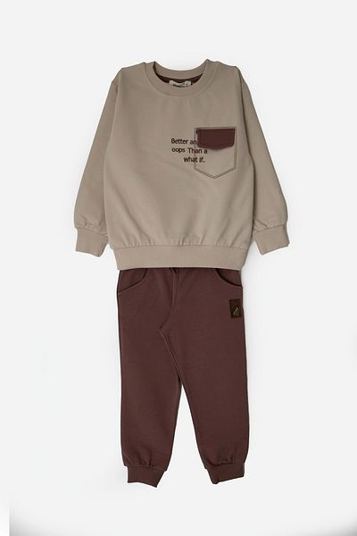Barmy Kids 3-7 Years Old Boy Set - Pocket Embroidery Detailed