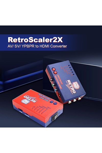 RetroScaler RetroScaler2x AV to HDMI-compatible Converter and Line-doubler For Retro Game Consoles PS2 N64 NE...