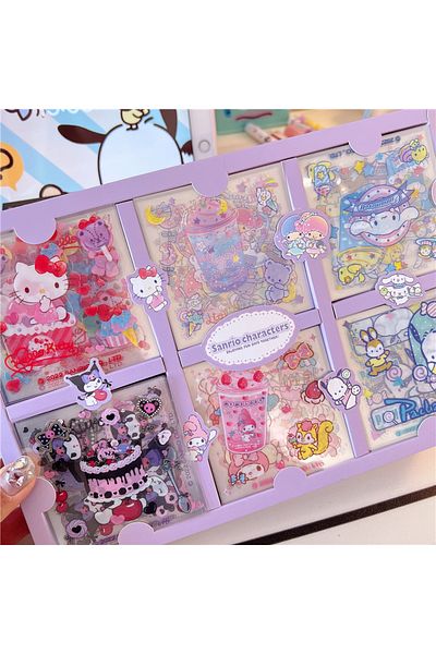Choice Kuromi 60sheet Sanrio Hello Kitty Kuromi Cinnamoroll Melody Sticker Kawaii Hand Account Material De