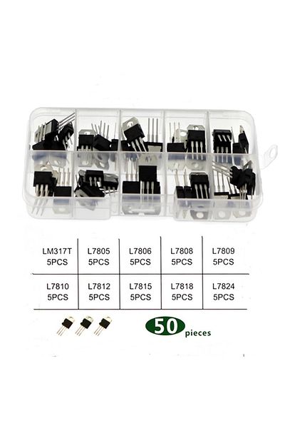 Choice 50pcs-kit-box 5/50pcs Voltage Regulator Ic Kit Lm317t L7805cv L7806cv L7808cv L7809cv L7810cv L7812c