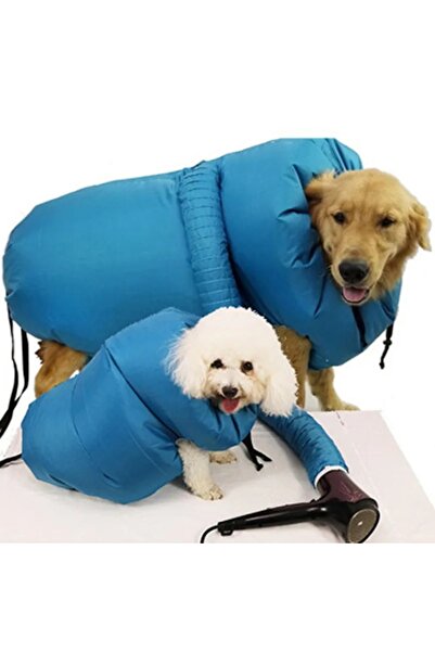 Choice مجفف شعر الكلاب القابل للطي باللون الأزرق XL، حقيبة تجفيف محمولة للحيو...