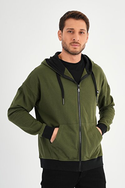 ALEXANDERGARDI Fermuarlı Kapüşonlu Sweatshirt (UN-501403)