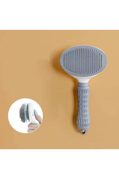 Choice Gray Pet Dog Hair Brush Cat Comb Grooming And Care Cat Brush Stainless Steel Comb For Long Hair Dogs