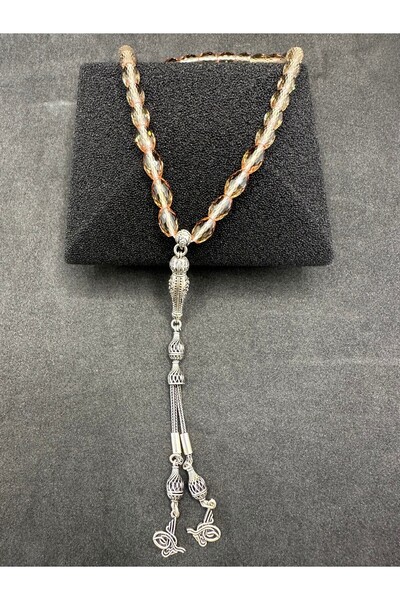 Jewel GÜMÜŞ İMAME VE GÜMÜŞ PÜSKÜLLÜ 7 RENK DEĞİŞTİREN ZULTANİT TESBİH