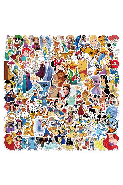 Choice 50/100pcs Cute Disney Cartoon Mixed Stickers Anna Mickey Graffiti Laptop Skateboard Phone Sticker...