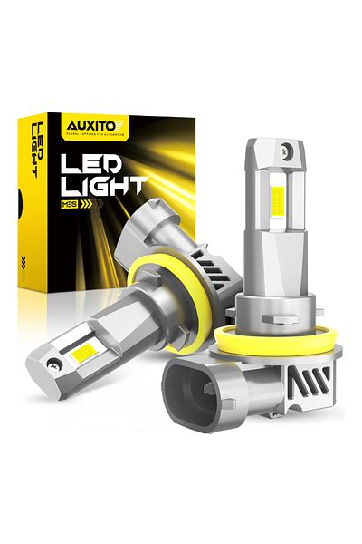 Choice AUXITO 2Pcs H11 Turbo LED Canbus H8 HB3 9005 LED Headlight Bulbs No Error Super Bright White 2000...