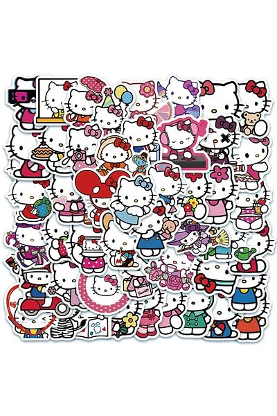 Choice Dmx0211-50pcs 50pcs Sanrio Series Hello Kitty Kuromi Stickers Cute Multi-purpose Stickers Waterproof