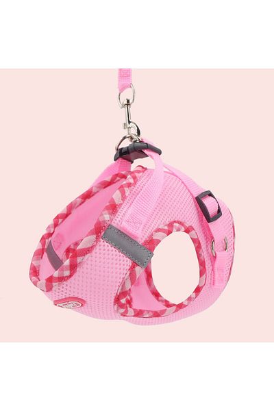 Choice Pink S Supet 1pc Dog Harness, Anti-pull, Pet Harness, Adjustable, Easy To Control, Suitable For Smal
