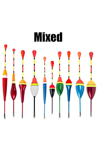 Choice مجموعة عوامات صيد متنوعة من 10 قطع/مجموعة عوامات صيد متنوعة الأحجام وا...