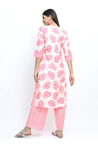 Vishudh By Styli Paisley Print Kurta & Palazzos Set