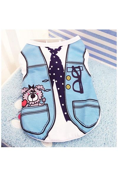 Choice Puppy Dogs Soft Vests Pet Dog Clothes Cartoon Clothing Summer Shirt Casual T-Shirt for Small Pet ...