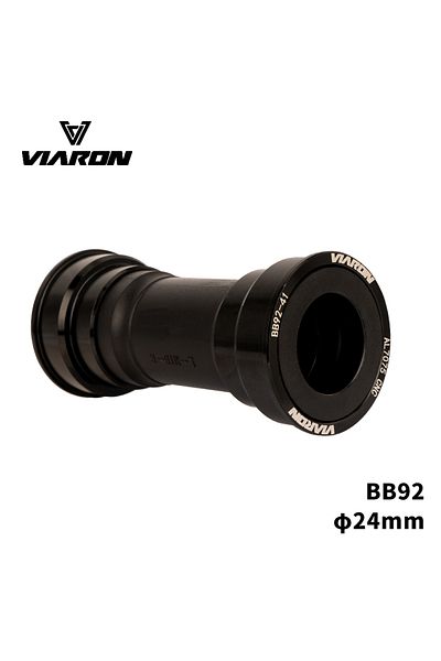 Choice دعامة سفلية للدراجة من Viaron باللون الأسود Bb92 تناسب دعامة سفلية Bb مقاس 24 مم لـ Shimano وSram Gxp