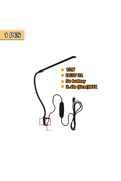 Choice 12w Dc5v 2a 3000k-6500k 66led 800lm-1200lm Led Computer Desks Usb Clip Lamp Lampshade Office Coffee