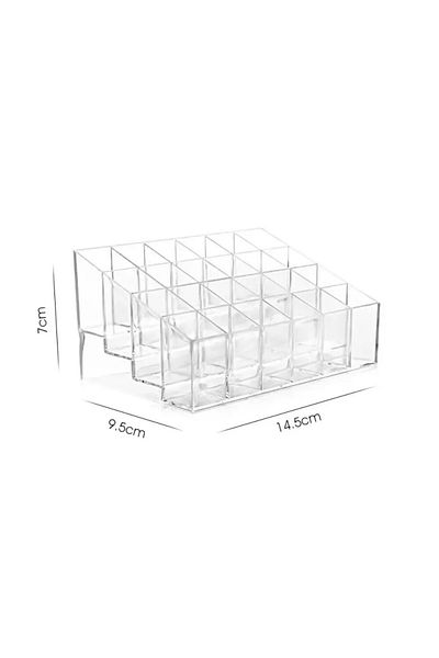 Choice 24 Grids 24 Grid Lipstick Holder Acrylic Cosmetics Storage Box Can Store And Sort Lipstick Nail Poli