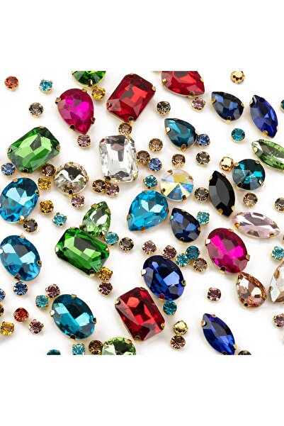 Choice أحجار الراين المخيطة بألوان مختلفة من Choupee، 130 قطعة من أحجار الراي...