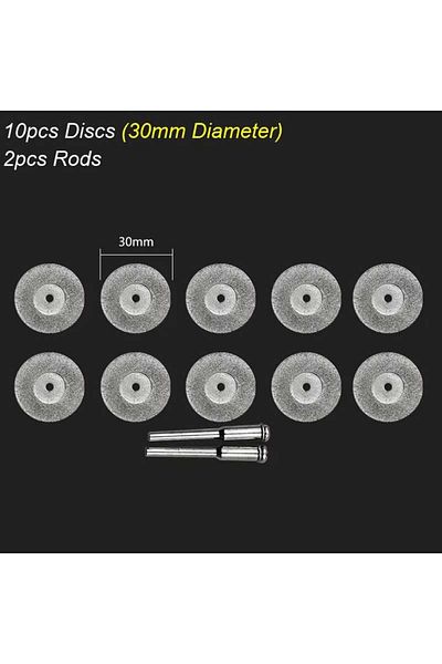 Choice 30mm Cutting Disc Diamond Cutting Disc Wheels Rotary Tool Circular Saw Blade for Dremel Mini Drill M